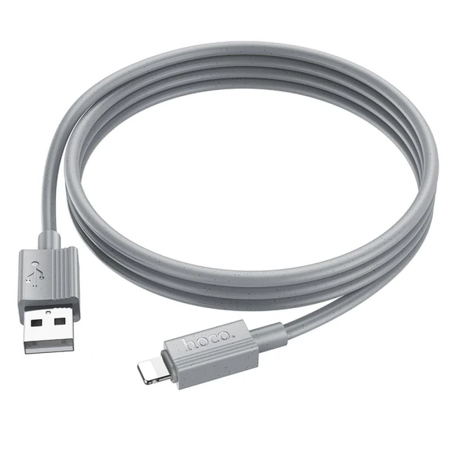 Кабель Hoco X107 USB-A to Lightning 2.4A 1м Grey (6942007626279)