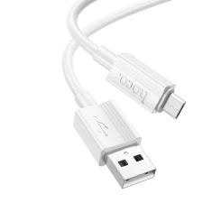 Кабель Hoco X107 USB-A to Micro USB 2.4A 1m White (6942007626286)