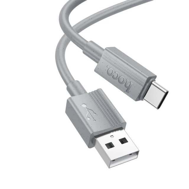 Кабель Hoco X107 USB-A to USB-C 3A 1 м Grey (6942007626316)