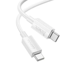 Кабель Hoco X107 USB C to USB C 3A 60W 1m White (6942007626323)