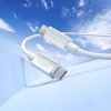 Кабель Hoco X107 USB C to USB C 3A 60W 1m White (6942007626323)