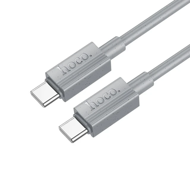 Кабель Hoco X107 USB-C to USB-C 3A 60W 1 м Grey (6942007626330)