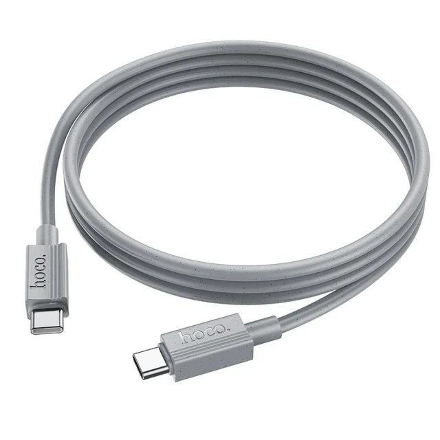 Кабель Hoco X107 USB-C to USB-C 3A 60W 1 м Grey (6942007626330)