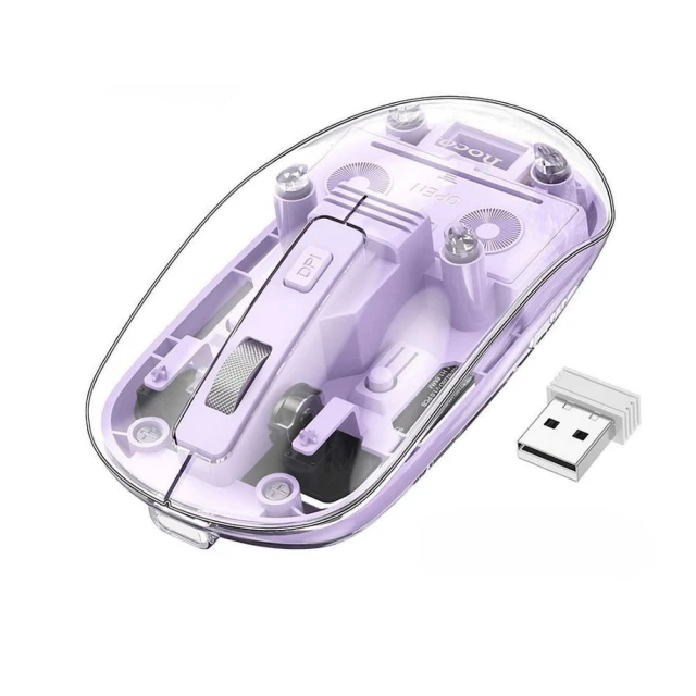 Мишка бездротова Hoco 2.4G 1600 dpi GM29 Purple (6942007626408)