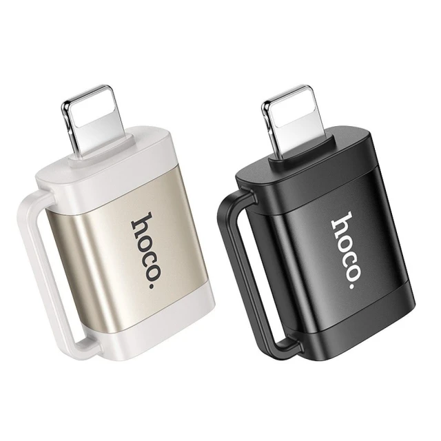 Адаптер Hoco UA31A OTG Lightning to USB A Black (5903396331152)