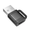 Адаптер Hoco UA31D OTG USB-A to USB-C 3A Black (6942007628143)