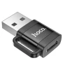 Адаптер Hoco UA31D OTG USB-A to USB-C 3A Black (6942007628143)