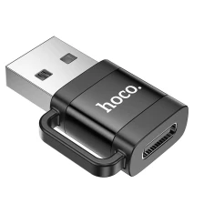 Адаптер Hoco UA31D OTG USB-A to USB-C 3A Black (6942007628143)