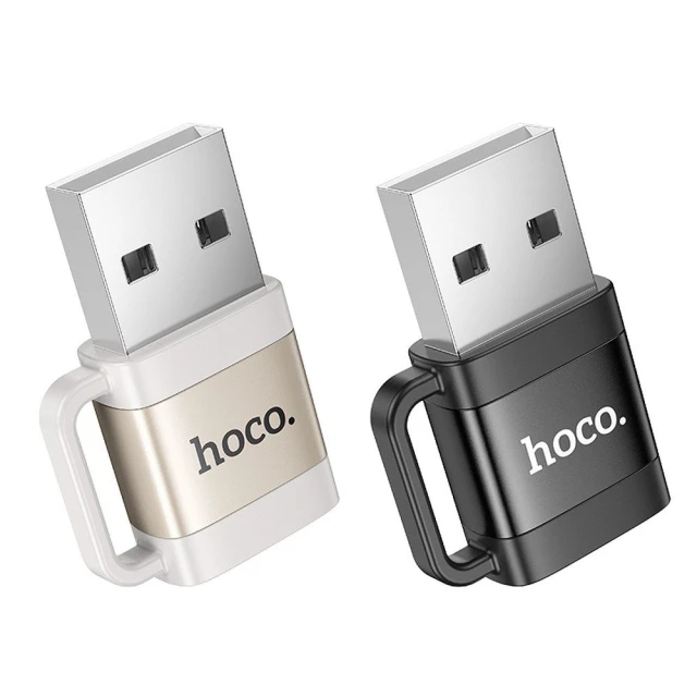 Адаптер Hoco UA31D OTG USB-A to USB-C 3A Black (6942007628143)