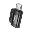 Адаптер Hoco UA31E OTG USB C к Lightning 3A Black (6942007628167)