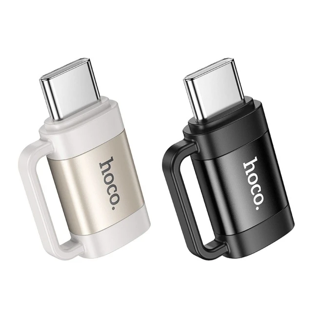 Адаптер Hoco UA31E OTG USB C к Lightning 3A Black (6942007628167)
