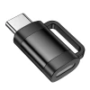 Адаптер Hoco UA31E OTG USB C к Lightning 3A Black (6942007628167)