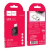Адаптер Hoco UA31E OTG USB C к Lightning 3A Black (6942007628167)