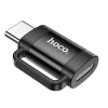 Адаптер Hoco UA31E OTG USB C к Lightning 3A Black (6942007628167)