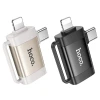 Адаптер Hoco UA31F OTG 2в1 USB C / Lightning to USB A Black (6942007628181)