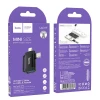 Адаптер Hoco UA31F OTG 2в1 USB C / Lightning to USB A Black (6942007628181)