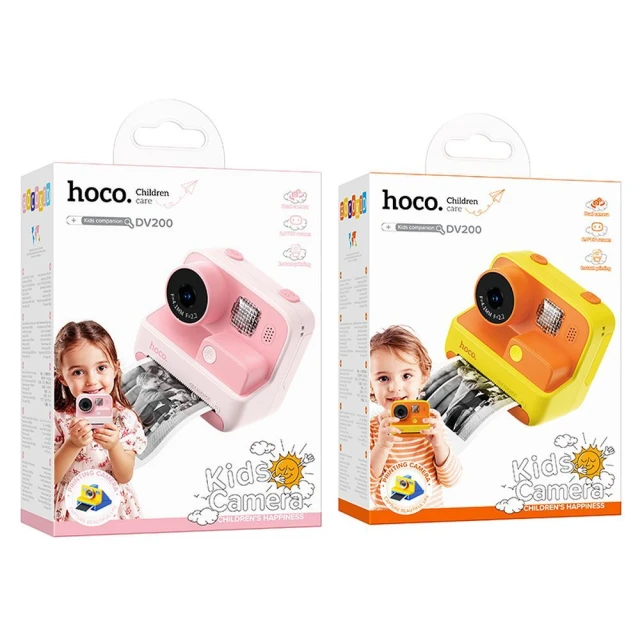 Дитячий цифровий фотоапарат Hoco DV200 з принтером 1MP 2.0