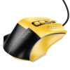 Мишка дротова ігрова Hoco GM31 USB A 3600 dpi Black Yellow (6942007629201)