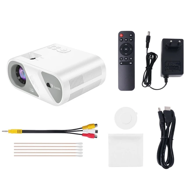 Проєктор Hoco DT1 HD Ready Wi-Fi Bluetooth 720P White (6942007629621)