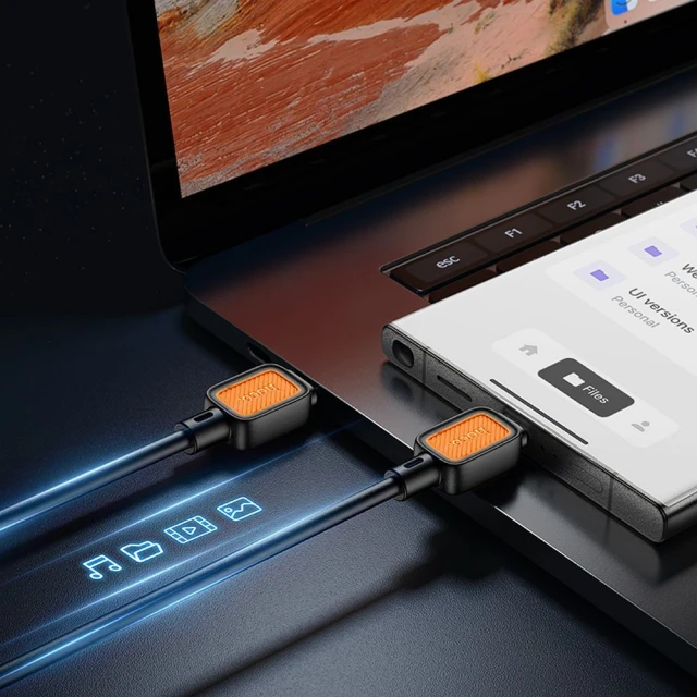 Кабель Hoco X108 USB-C to USB-C 3A 60W 1m Black (6942007632256)