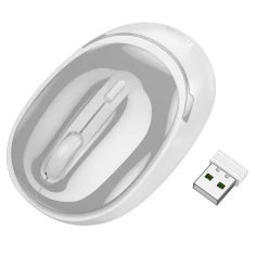 Бездротова миша Hoco GM34 2.4G 1600 dpi Grey White (6942007632799)