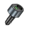 Автозарядка Hoco Z56 USB-A + USB-C + роз'єм прикурювача PD QC3.0 3A 35W Black (6942007633031)