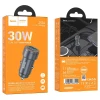 Автозарядка Hoco Z57A USB-A + USB-C QC3.0 PD 30W Grey (6942007633109)