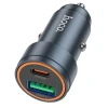 Автозарядка Hoco Z57A USB-A + USB-C QC3.0 PD 30W Grey (6942007633109)