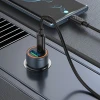Автомобільний зарядний пристрій Hoco Z57A USB A + USB C QC3.0 PD 30W + кабель USB C до USB C Black (6942007633147)