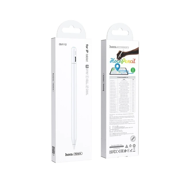 Стилус Hoco GM112 для iPad White (6942007634588)
