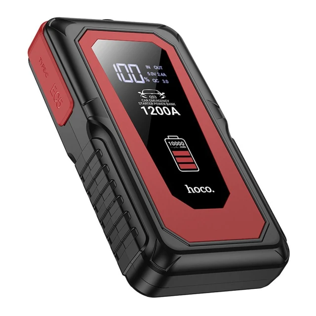 Powerbank Hoco QS3 10000 mAh 2.4A 18W з функцією запуску авто Black (6942007635530)