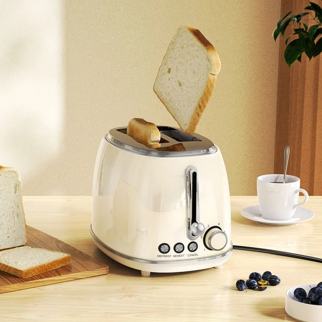 Тостер Hoco HE50 Retro 850W White (6942007638289)