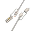 Кабель USB-C / Lightning до USB-C Hoco U138 PD 3A 60W 1,2 м з автомобільним прикурювачем Black (6942007638982)