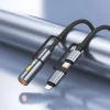 Кабель USB-C / Lightning до USB-C Hoco U138 PD 3A 60W 1,2 м з автомобільним прикурювачем Grey (6942007638999)