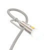 Кабель Hoco U138 All-in-one USB-C/Lightning на USB-C LED Light PD 3A 60W 1.2 м Grey (6942007639019)