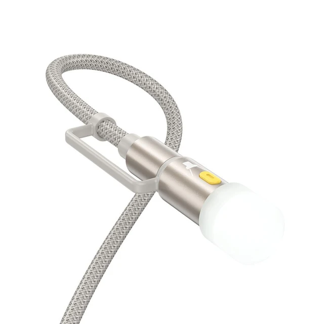 Кабель Hoco U138 All-in-one USB-C/Lightning на USB-C LED Light PD 3A 60W 1.2 м Grey (6942007639019)