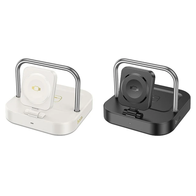 Беспроводная зарядка Hoco CQ16A для Apple Watch White (6942007639873)