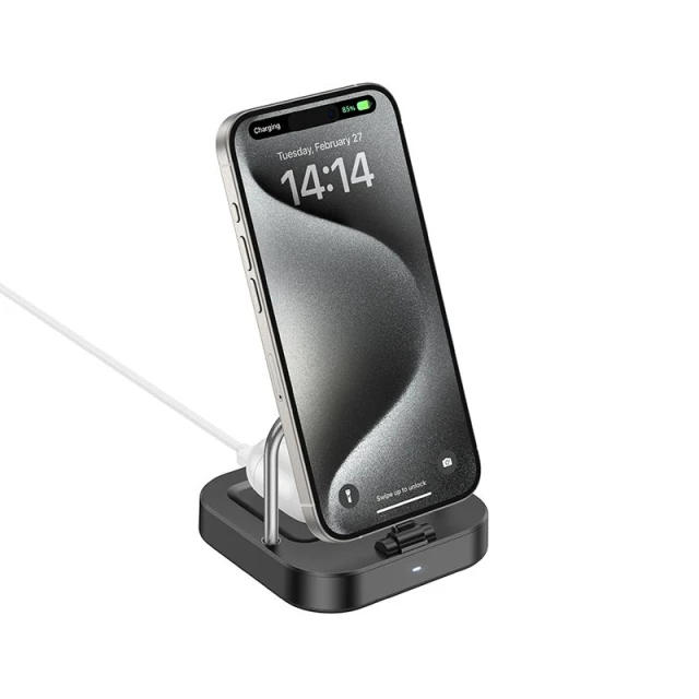 Бездротова зарядка Hoco CQ16B Black (6942007639880)