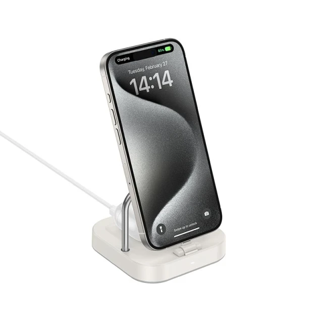 Беспроводная зарядка Hoco CQ16B White (6942007639897)