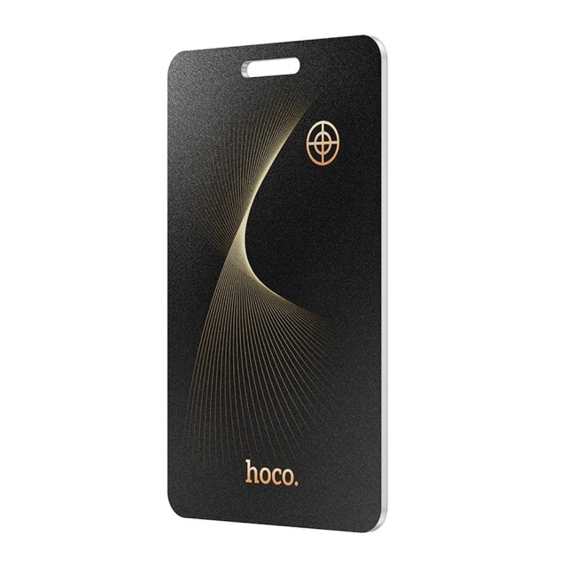 Локалізатор сумісний з Apple Find My Hoco у формі картки E92 Black (6942007640107)