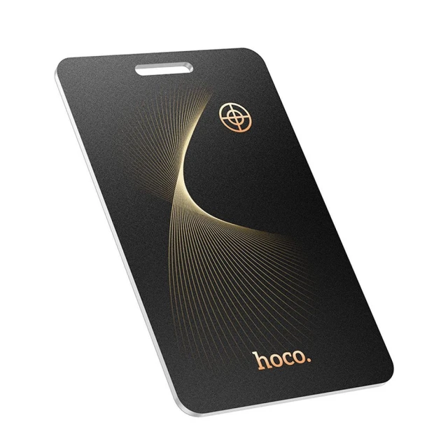 Локалізатор сумісний з Apple Find My Hoco у формі картки E92 Black (6942007640107)