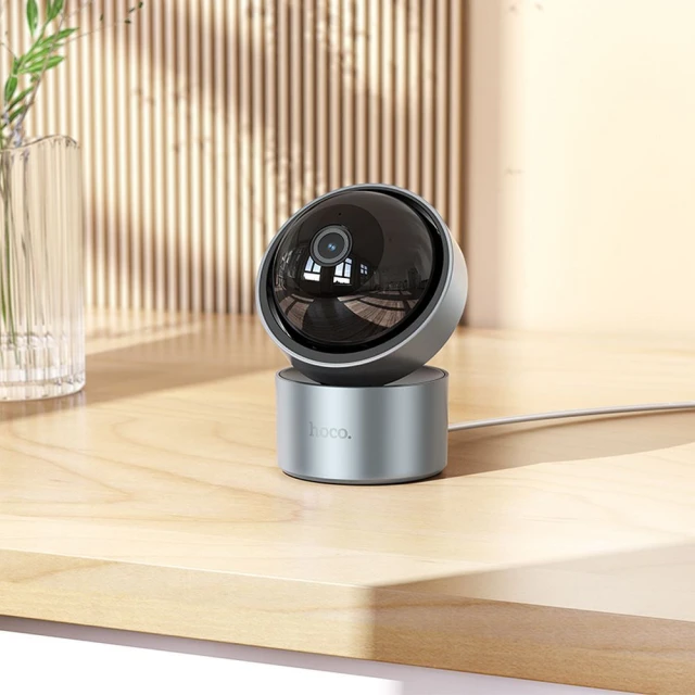 Камера внутрішня Hoco регульована у двох площинах 3MP Full HD D5 Silver (6942007640121)