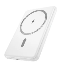 Powerbank Hoco J140A 5000 mAh QC PD 2A 20W ультратонкий White with MagSafe (6942007640633)