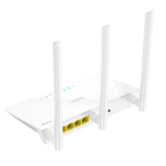 Роутер бездротовий Hoco WiFi4 HI30 White (6942007640688)