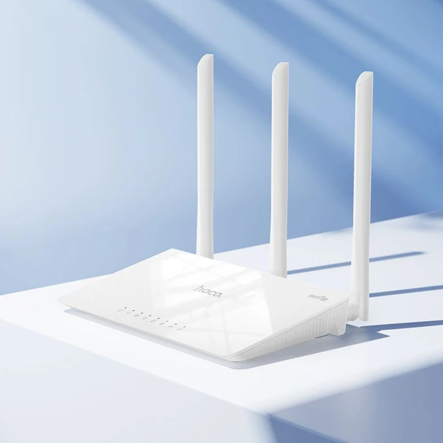 Роутер бездротовий Hoco WiFi4 HI30 White (6942007640688)