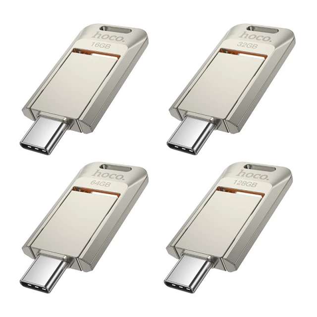 Флешка Hoco UD17 32GB USB 3.0 USB C Silver (6942007641661)