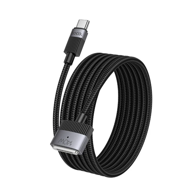 Кабель Hoco U141 USB-C to MagSafe 3 5A 140W 1.8m Black (6942007642088)