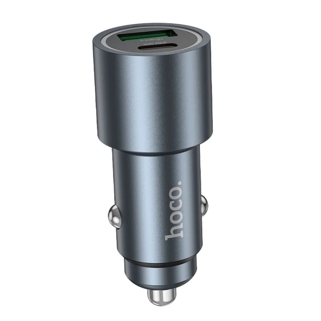 Автомобільний зарядний пристрій Hoco Z60 USB A + USB C QC3.0 PD 48W Black (6942007642095)