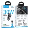 Автозарядка Hoco NZ16 USB-C QC PD 30W + кабель USB-C to Lightning Grey (6942007644723)
