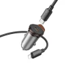 Автозарядка Hoco NZ16 USB-C QC PD 30W + кабель USB-C to Lightning Grey (6942007644723)